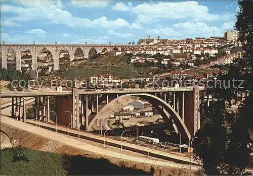 Lisboa Viaduto Duarte Pacheco e antigo Aqueduto Viadukt Aquaedukt Kat. Portugal