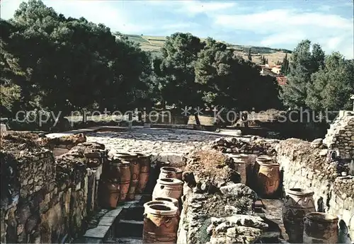 Knossos Cnosse Kreta Keller nach dem est Hofen Kat. Griechenland