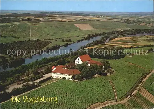 Vogelsburg Volkach Fliegeraufnahme Kat. Volkach