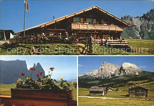 Seiser Alm Laurin Huette Kat. Seis am Schlern Kastelruth Suedtirol