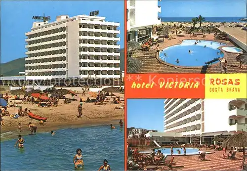 Rosas Costa Brava Cataluna Hotel Victoria Kat. Alt Emporda