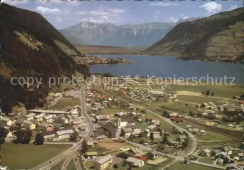 Schuettdorf Zell Fliegeraufnahme mit See und Steinernes Meer Kat. Zell am See