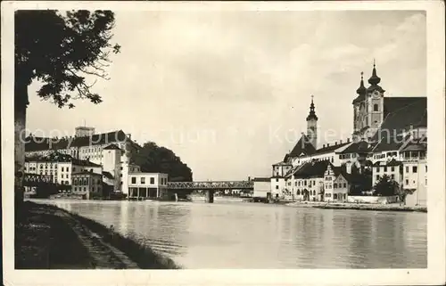 Steyr Enns Oberoesterreich Zusammenfluss Enns Steyr Kat. Steyr