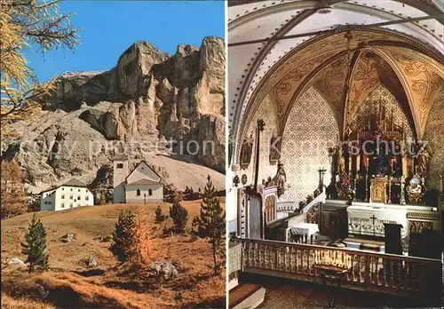 St Leonhard Passeier Abtei Heiligkreuz Wallfahrtskirche  Kat. St Leonhard in Passeier Suedtirol