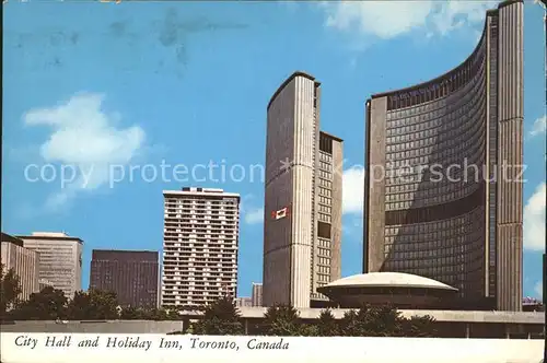 Toronto Canada City Hall Holiday Inn  Kat. Ontario