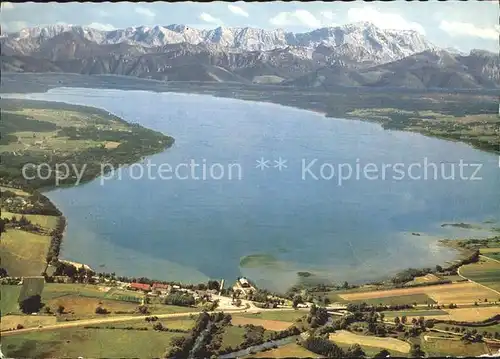Ammersee Blick auf den Karwendel und Wetterstein Kat. Utting a.Ammersee