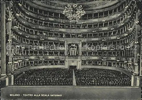 Milano Scala Theater Inneres  Kat. Italien