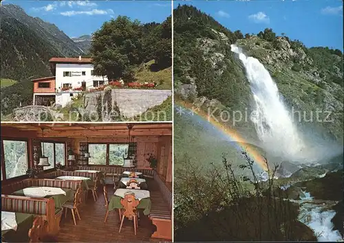 Partschins Merano Suedtirol Gasthof Pruenster Wasserfall  Kat. Merano