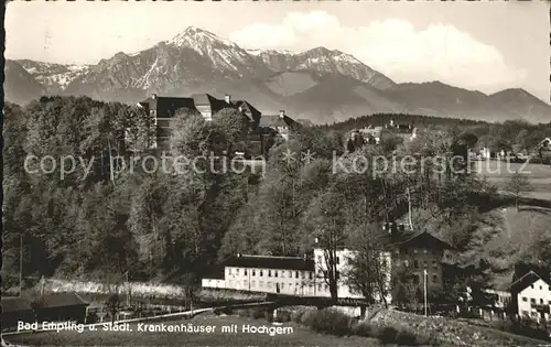 Bad Empfing Oberbayern Staedtische Krankenhaeuser Hochfelln Hochgern Chiemgauer Alpen Kat. Traunstein
