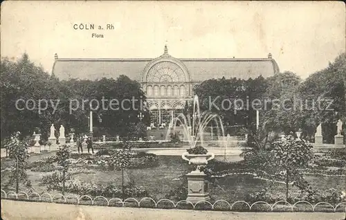 Coeln Rhein Flora Springbrunnen Botanischer Garten Kat. Koeln