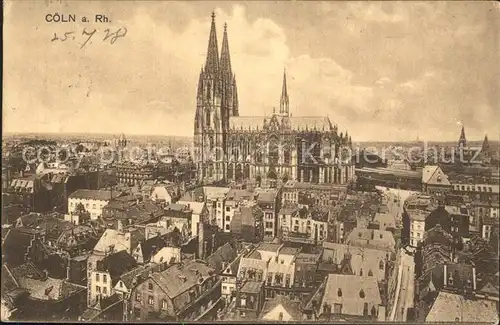 Coeln Rhein Stadtbild mit Dom Kat. Koeln