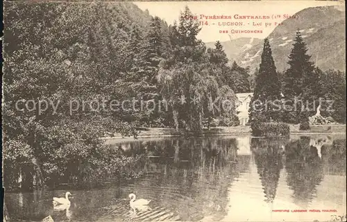 Luchon Haute Garonne Lac du Parc des Quinconces Pyrenees Centrales Kat. Bagneres de Luchon