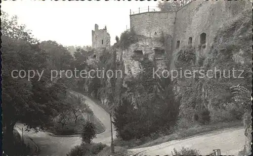 Luxemburg Luxembourg Ruines de la Forteresse Kat. Luxemburg