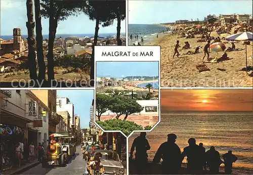 Malgrat de Mar Strand Teilansicht  Kat. Malgrat de Mar