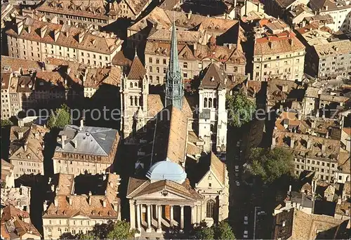 Geneve GE Cathedrale Saint Pierre Fliegeraufnahme Kat. Geneve