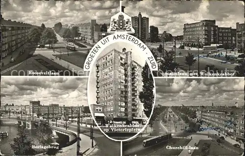 Amsterdam Niederlande Churchill Laan Berlagebrug Rooseveltlaan Kat. Amsterdam