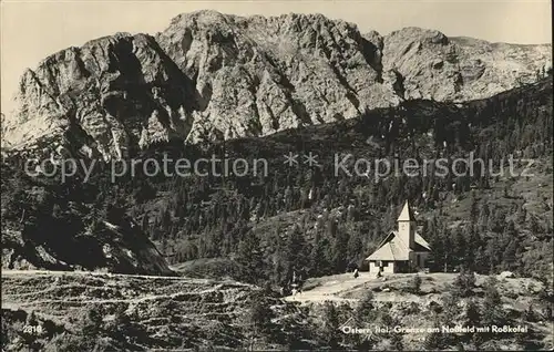 Nassfeld mit Rosskofel Kapelle Kat. Oesterreich