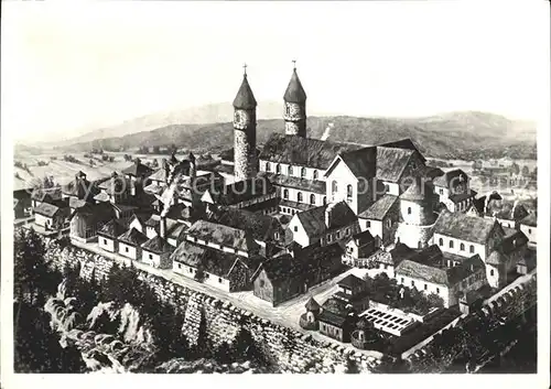 St Gallen SG Kloster im 9. Jahrhundert Rekonstruktion Kat. St Gallen