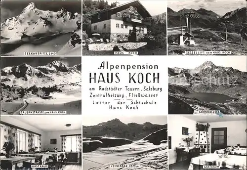 Salzburg Oesterreich Pension Haus Koch Groenwaldsee Tauernstrasse Kat. Salzburg