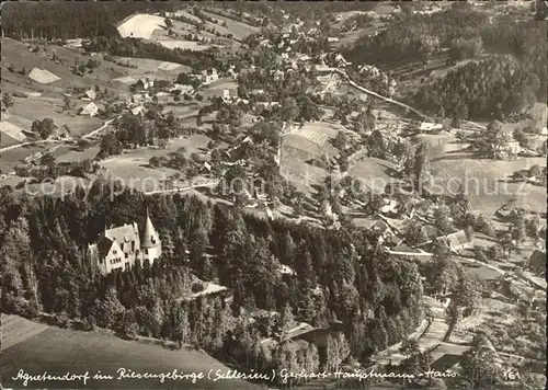 Agnetendorf Riesengebirge Fliegeraufnahme Gerhart Hauptmann Haus