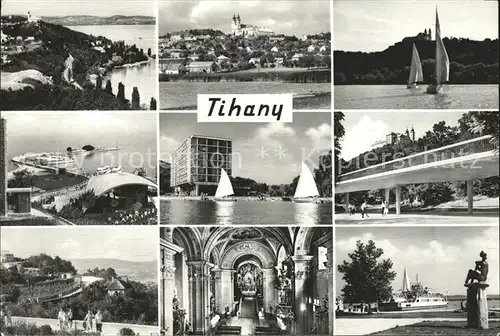 Tihany Strand Hafen Kirche Kat. Ungarn