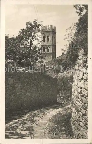 Assisi Umbria Vicolo antico e la Torre del Popolo Kat. Assisi