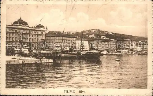 Fiume Riva Hafen Kat. Rijeka