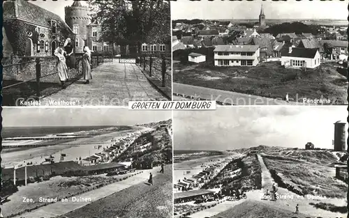 Domburg Kasteel Westhove Panorama Strand Duinen Zee Kat. Niederlande