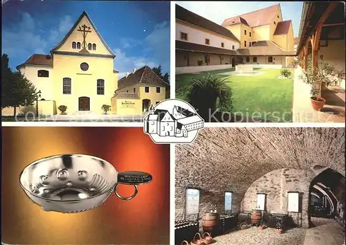 Stein Donau Weinkolleg Kloster Kreuzgang Weinkostschale Weinkostkeller Kat. Krems an der Donau
