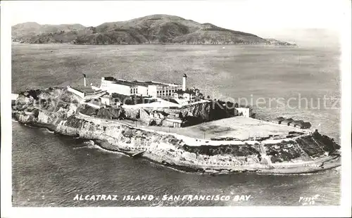 Alcatraz San Francisco Gefaengnisinsel Fliegeraufnahme Kat. USA