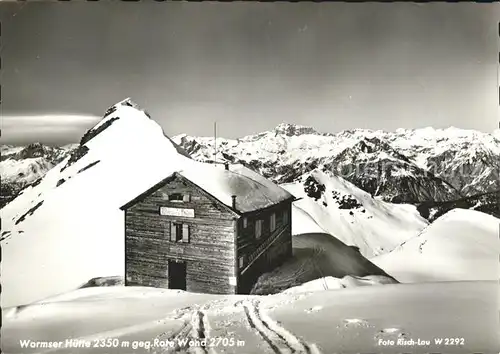 Wormserhuette mit Rote Wand Kat. Tschagguns Vorarlberg