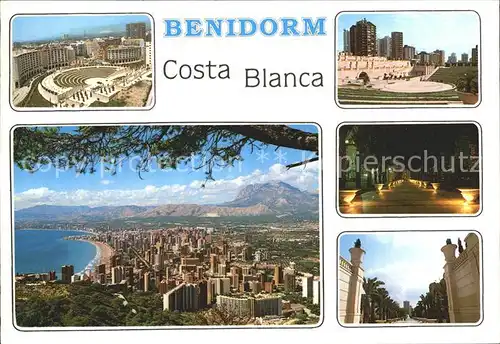 Benidorm Vista general y Parque l Aiguera Kat. Costa Blanca Spanien