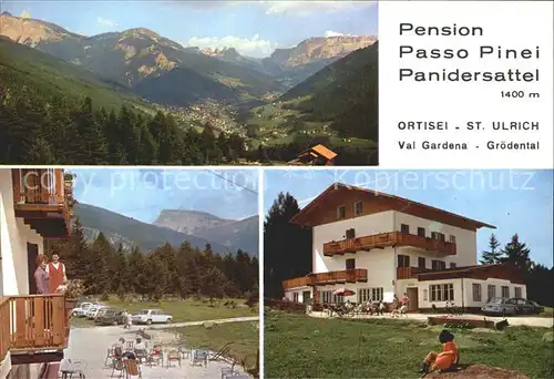 Ortisei Pension Restaurant Panidersattel Passo Pinei Kat. Italien