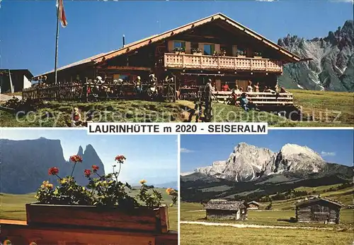 Seiser Alm Laurin Huette Teilansichten Kat. Seis am Schlern Kastelruth Suedtirol