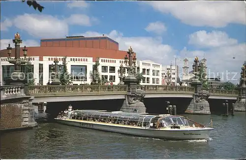 Amsterdam Niederlande Stadthaus Oper Ausflugsschiff Kat. Amsterdam