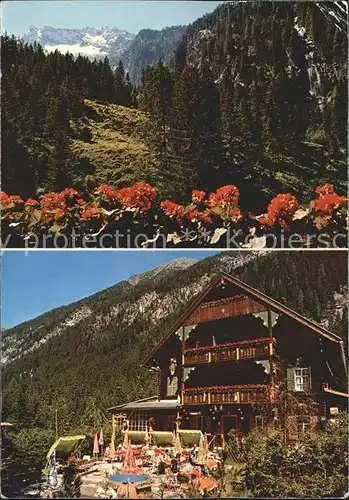 Prossau Alpengasthaus Prossau mit Tischlerkarspitze und Hoelltorspitze Kat. Oesterreich