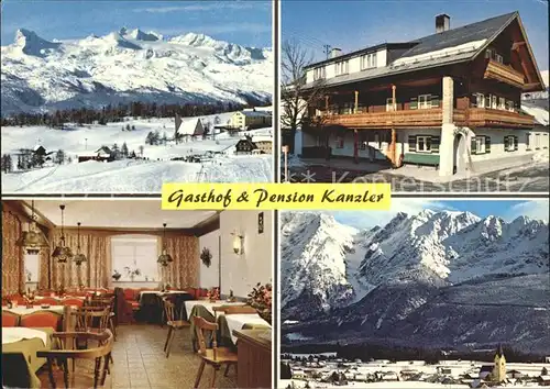 Krungl Panorama Gasthof Pension Kanzler Gaststube Kat. Bad Mitterndorf Salzkammergut