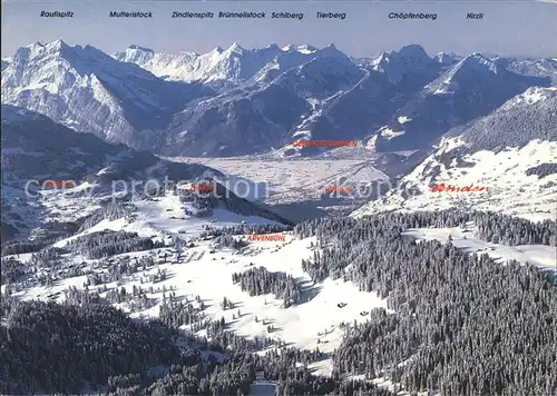 Amden SG Fliegeraufnahme mit Walensee Linthebene Glarner und Schwyzer Alpen Kat. Amden