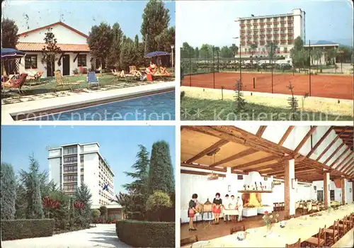 Montegrotto Terme Hotel Terme Antoniano Tennisplatz Swimmingpool Speisesaal Kat. 