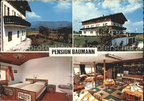 St Georgen Attergau Pension Baumann Zimmer Gastraum Kat. Voecklabruck