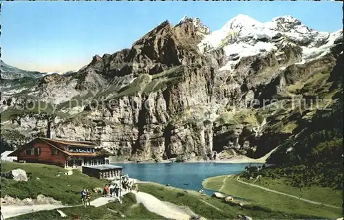 Kandersteg BE Oeschinensee Bluemlisalpgruppe Kat. Kandersteg