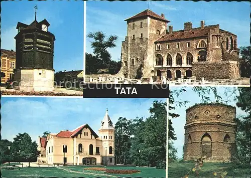 Tata Tovaros Burg Turm  Kat. Ungarn