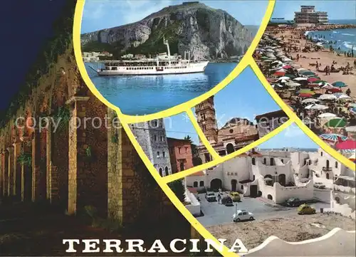 Terracina Strand Schiff / Terracina /Latina