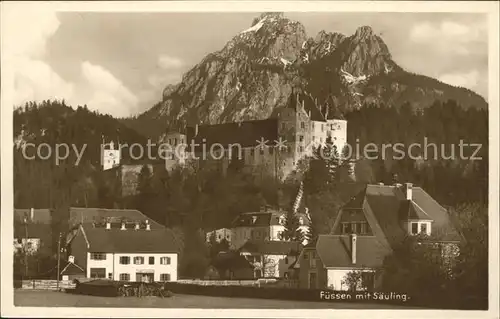 Fuessen Allgaeu mit Saeuling Kat. Fuessen