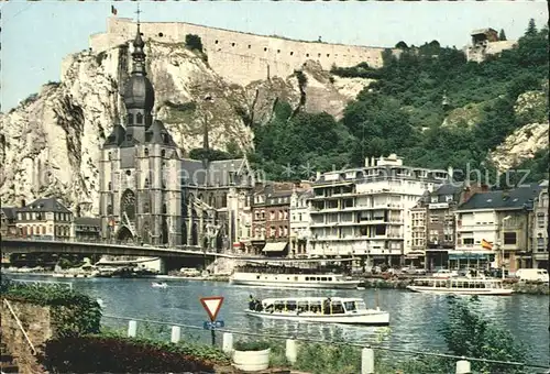 Dinant Wallonie Kirchenpartie am Fluss Kat. Dinant