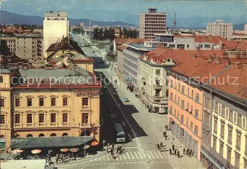 Ljubliana Lubiana Strassenpartie Kat. Osrednjeslovenska