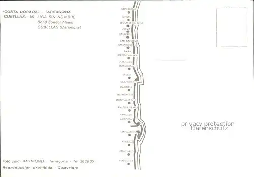 Tarragona Liga Sin Nombre Cubellas Kat. Costa Dorada Spanien