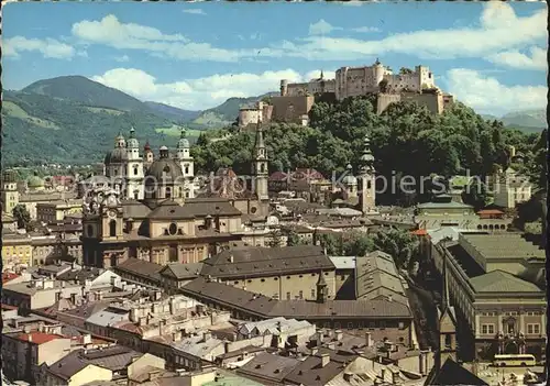 Salzburg Oesterreich Blick vom Noenchsberg Kat. Salzburg