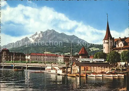 Luzern LU mit Pilatus Kat. Luzern