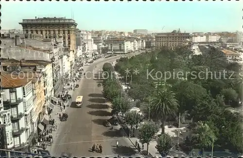 La Coruna Avenue des Cantones  Kat. Spanien